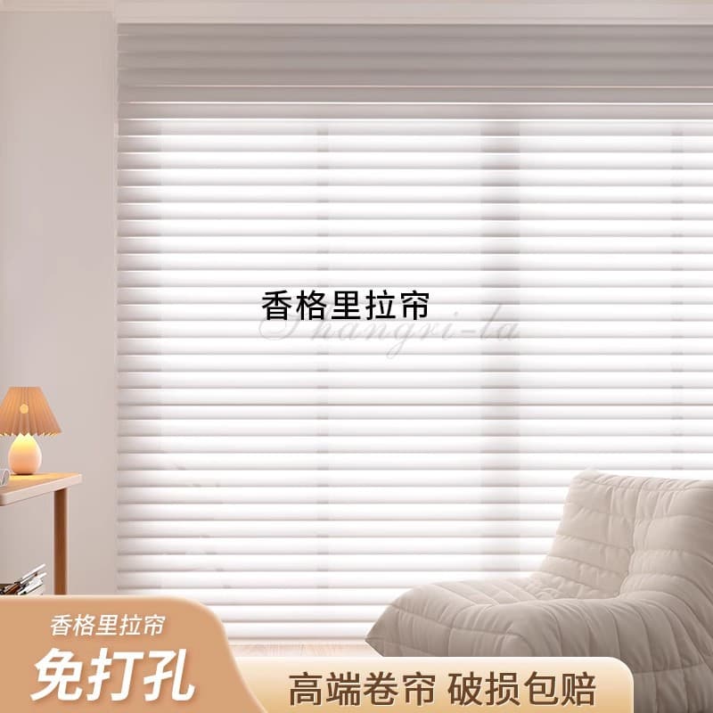 Electric Shangri-La Blinds, Sheer Shades, Roller Blinds for Office, Bathroom, Balcony Blackout Roll-up Style