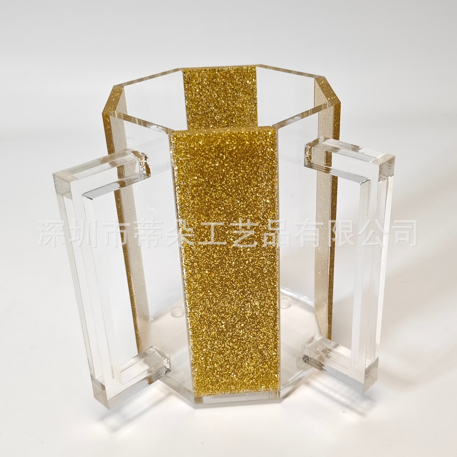 Polygonal glitter acrylic Jewish hand-washing cup Polygonal Jewish two-hand pot glittering two-hand cup