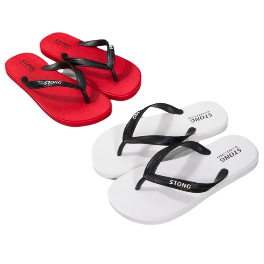 Wholesale E-commerce Export British Style Plastic Men's Flip Flops Solid Color Soft Fashion Beach Casual Men's Slippers