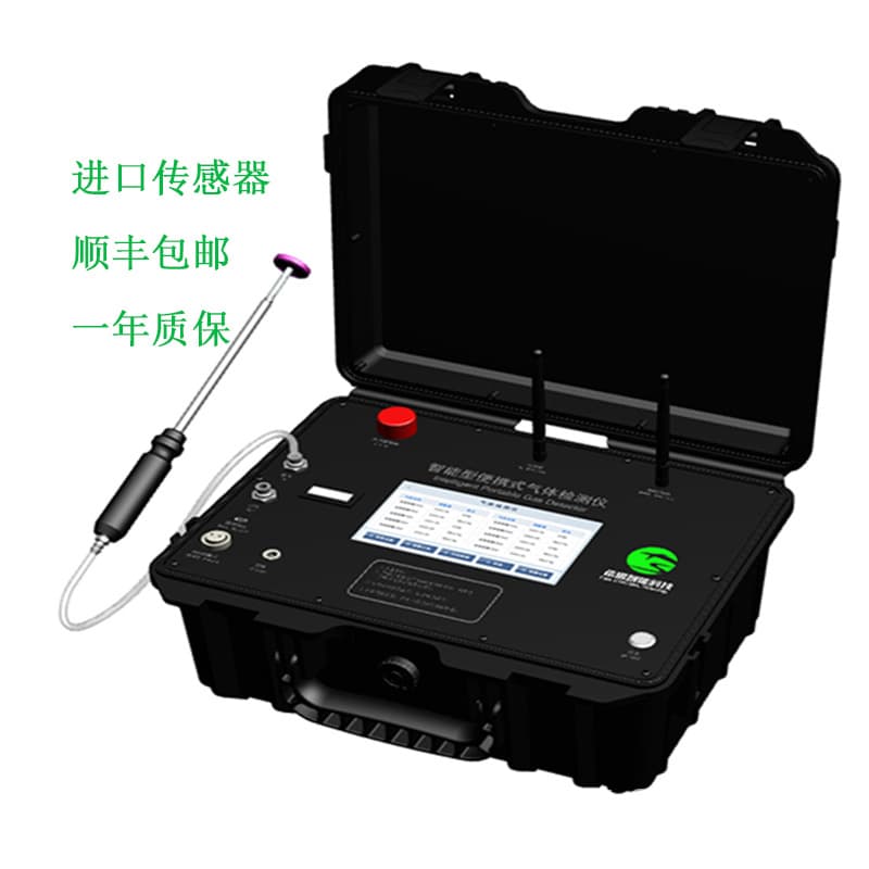 Portable Odor Gas Detector Hydrogen Sulfide Ammonia Methyl Mercaptan Styrene Touch Screen with Sound and Light Alarm