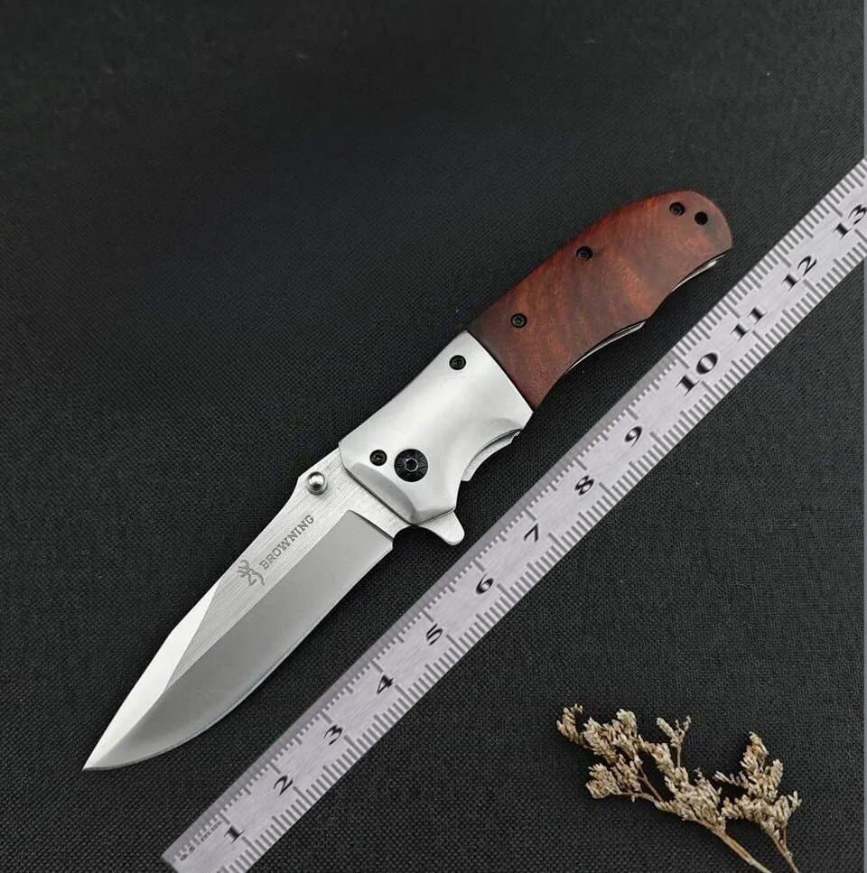 Outdoor Folding Knife High Hardness Camping Cross-border Small Knife Rosewood Folding Knife Outdoor Survival Knife Home Sharp Fruit Knife