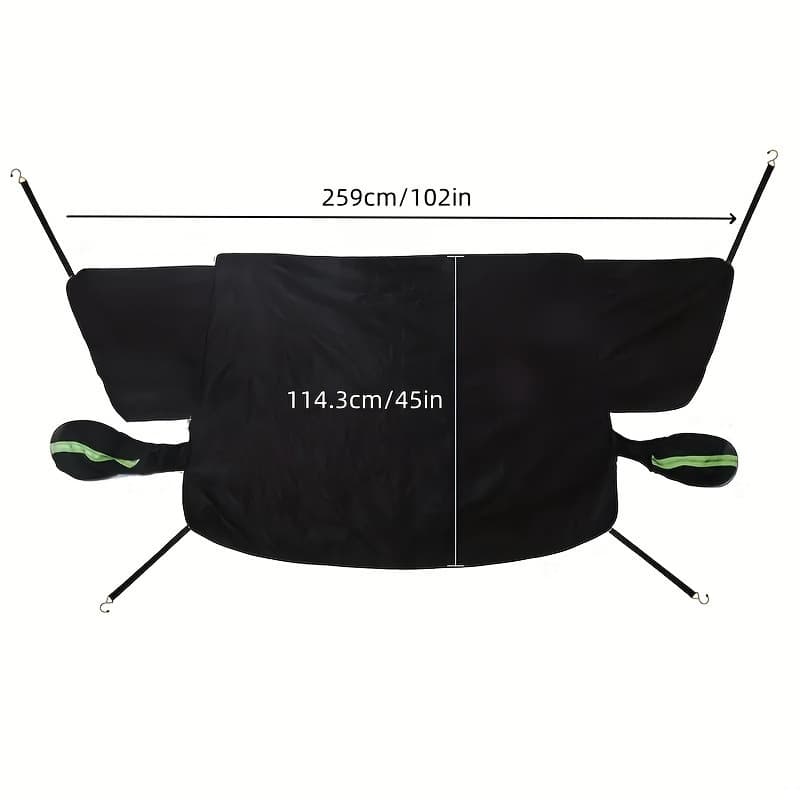 Cross-border Car Snow Cover Magnetic Thickened Half Cover Car Cover Frost Snow Shield Front Windshield Snow Protector