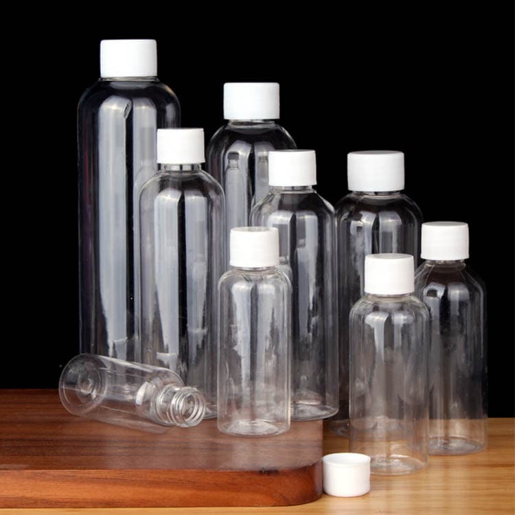 10/20/30ml Transparent Plastic Bottle, Refillable Bottle for Solid and Liquid, Small Medicine Bottle, Sealed with Lid, Sample Empty Bottle