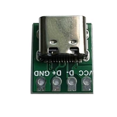 TYPE-C Female Socket Test Board Double-Sided Reversible USB 3.1 16P to 2.54 High Current Power Adapter Board