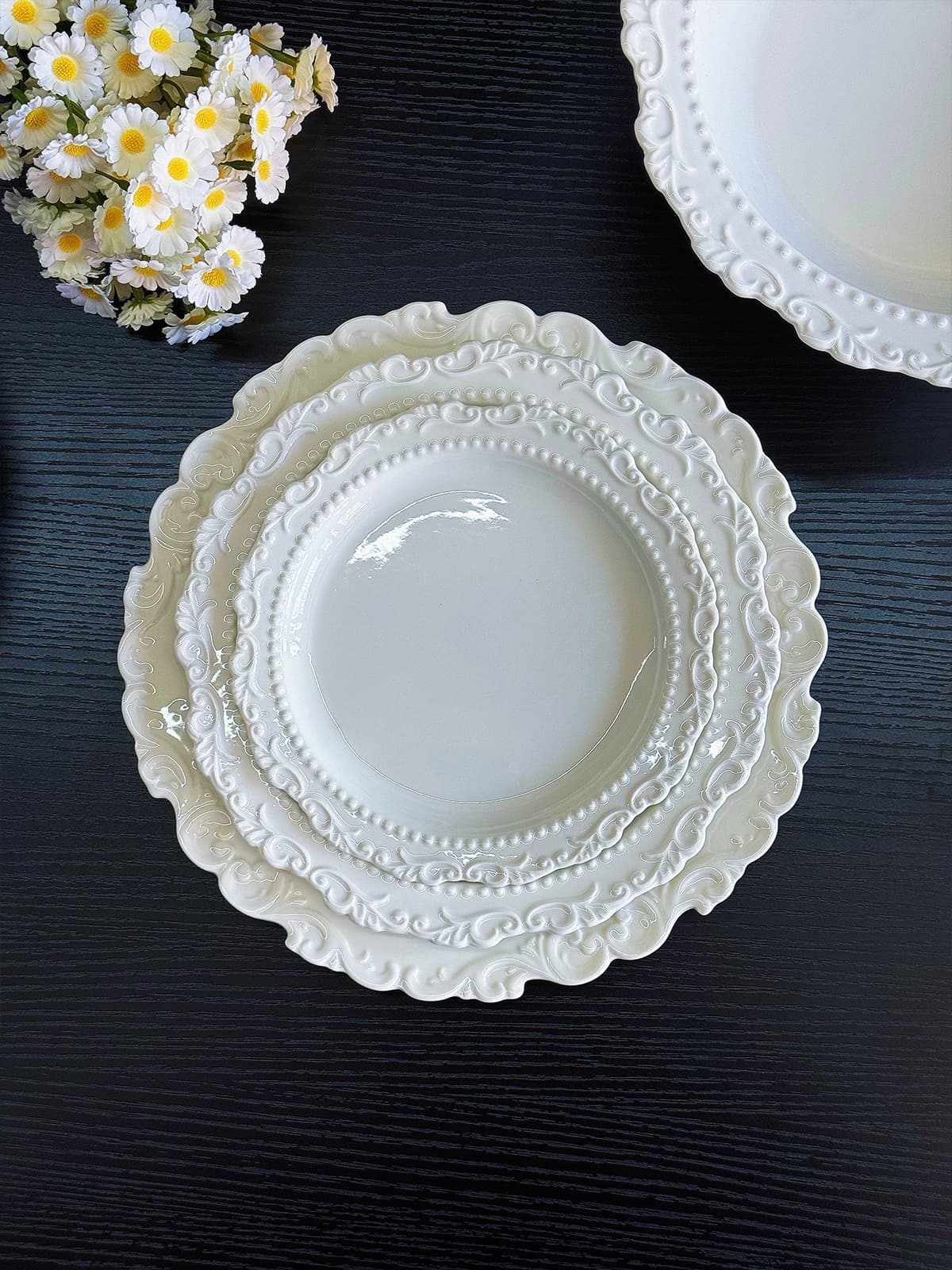 Beautiful dinner plate, particularly nice-looking plate, Western-style dinner plate, cake plate, dessert plate