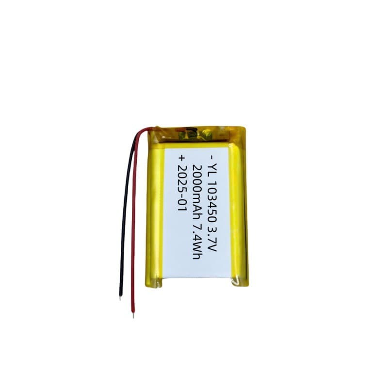 103450 Polymer Lithium Battery 2000mAh for Fill Light Makeup Case Power Bank LED Lamp Charging Lithium Battery