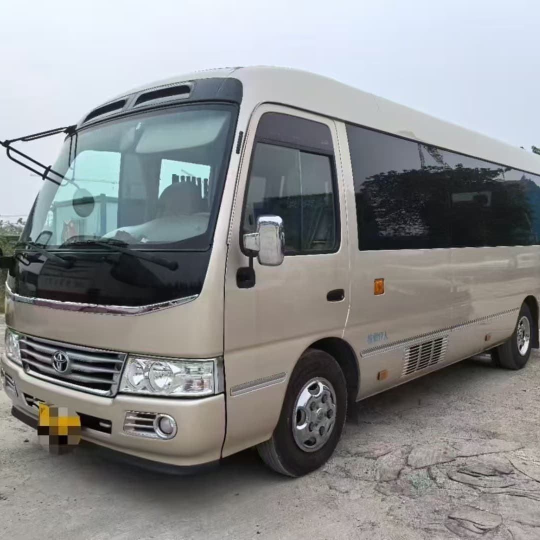 Premium Toyota Coaster 17-19 Seats Commuter Vehicle Cross-border Coaster Reception VIP Minibus Business Coach