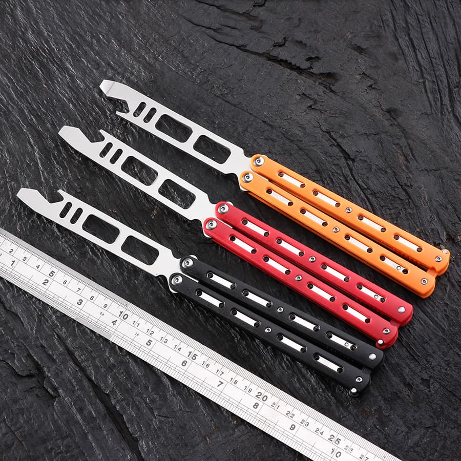 New multi-purpose butterfly knife, cool butterfly training knife, unedged, novice practice knife throwing, street stall, cross-border supply