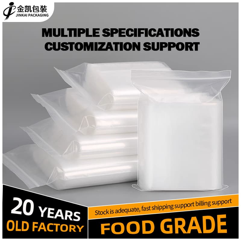 Plastic Ziploc Bag for Jewelry and Daily Necessities Packaging