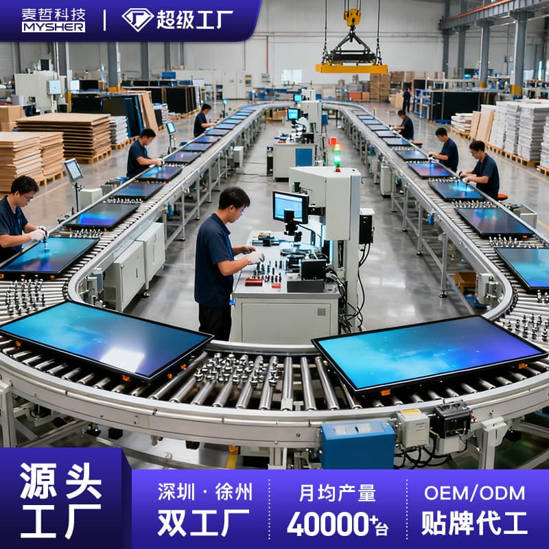 Cross-border trade conference all-in-one machine video remote training A-standard touch screen all-in-one machine interactive electronic whiteboard
