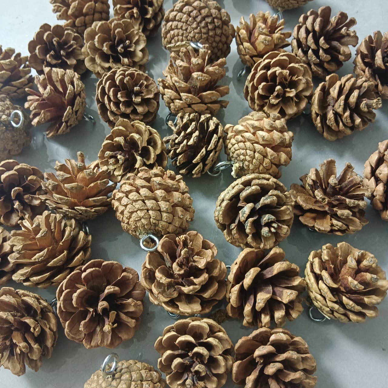 Spiked Pinecone Christmas Pinecone Hanging Ornament Parrot Chew Toy Accessory Christmas Tree Decoration Spiked Pinecone
