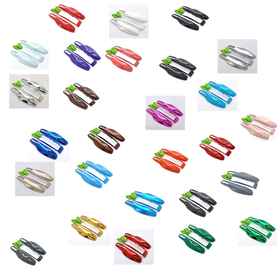 Car Key Bag Leather Car Key Case Automobile Holder Vehicle Organizer Wallet Keychain Accessories