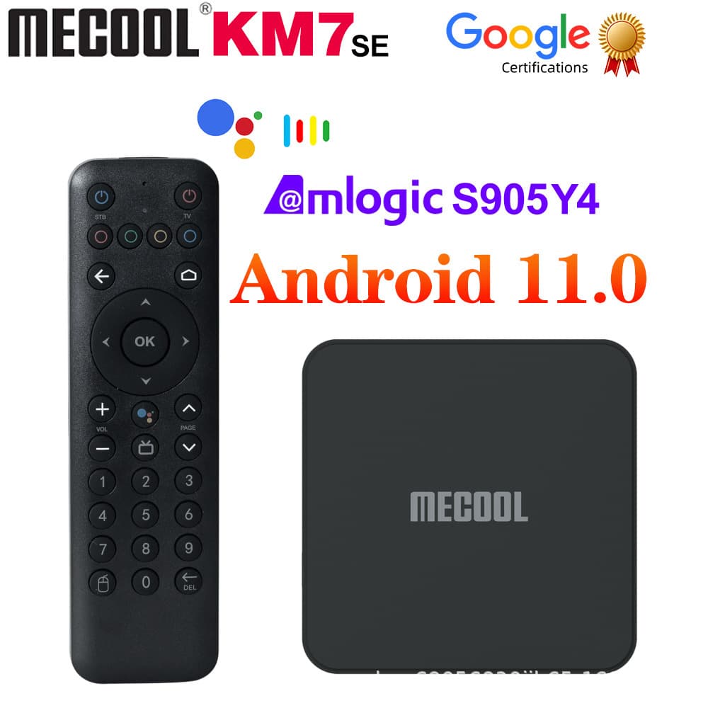 Mecool KM7 SE TV Box Android 11 ATV Android Certified S905Y4