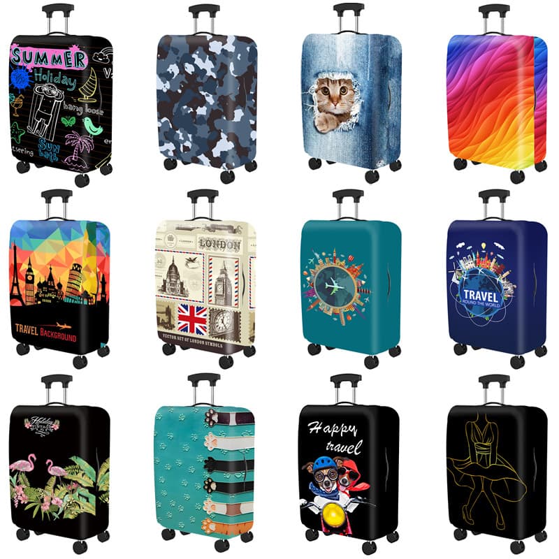 260gsm Elastic Luggage Cover Suitcase Protector Travel Protective Cover Suitcase Cover Suitcase Dust Cover