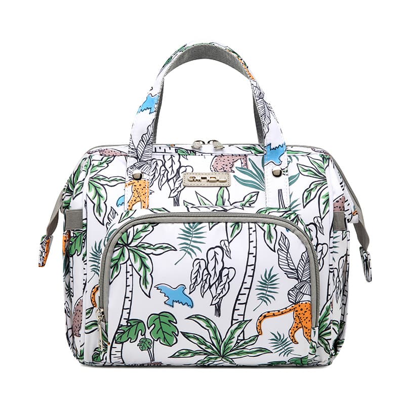 New Multi-functional Fashion Mom Backpack with Handheld/Shoulder Strap Options, Lightweight Crossbody Maternity Bag