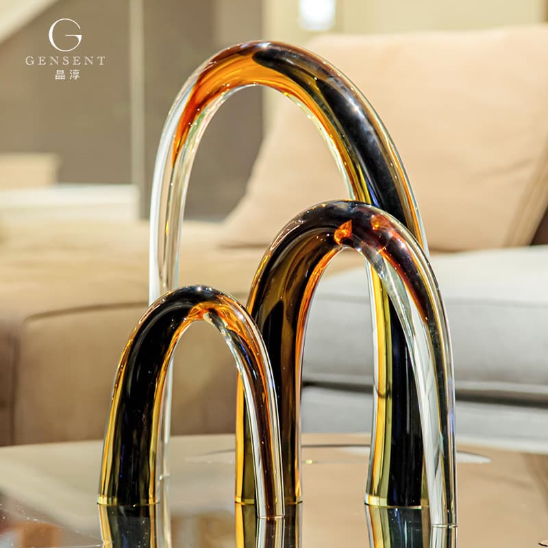 Jingchun Abstract Horn Shape Modern Living Room Showroom Entrance Elegant High-End Decorative Art Piece