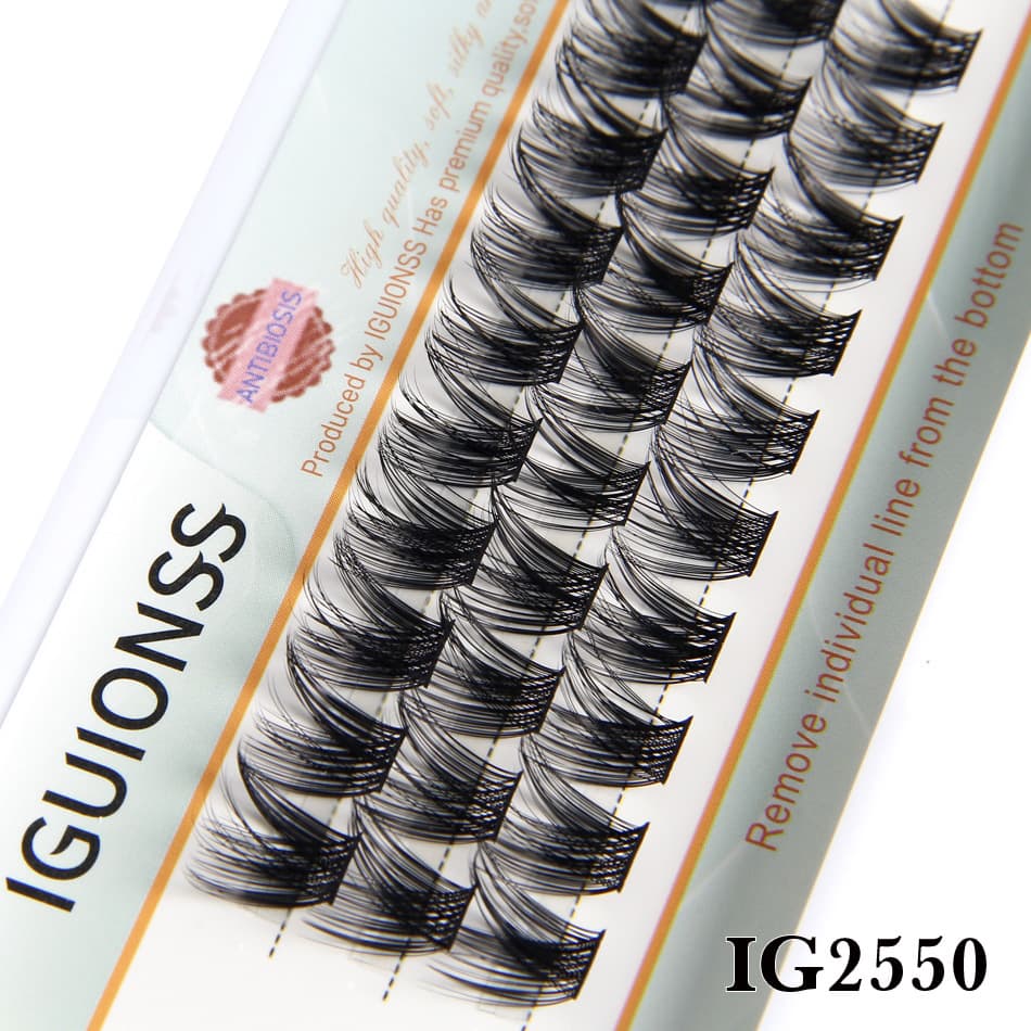 Cross-border Duo Mao Self-lash Extensions, Thick and Natural Wide Root, European and American False Lashes, Mink Fur, Super Soft Single Cluster Curled