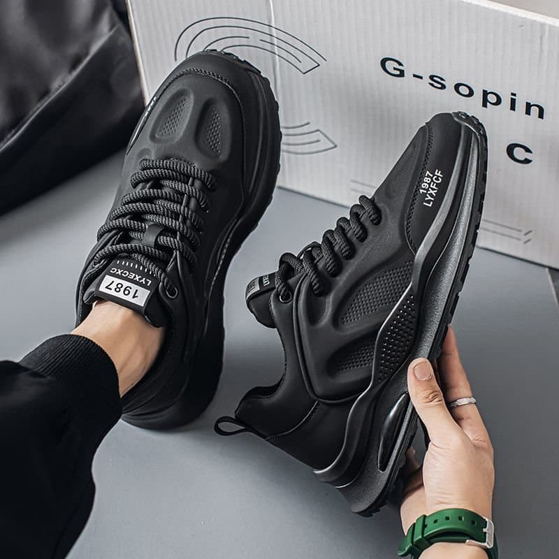 Chef Shoes Fashion Waterproof Oil-Proof Restaurant Kitchen Casual Shoes Men's Sports Height-Increasing Slip-Resistant Wear-Resistant Dad Trendy Shoes