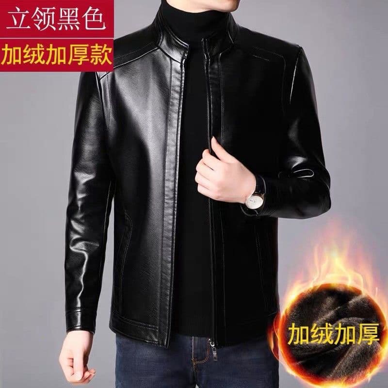 Cross-border popular high-end leather jackets for men, fathers, men's casual leather jackets for middle-aged and elderly men, wholesale.