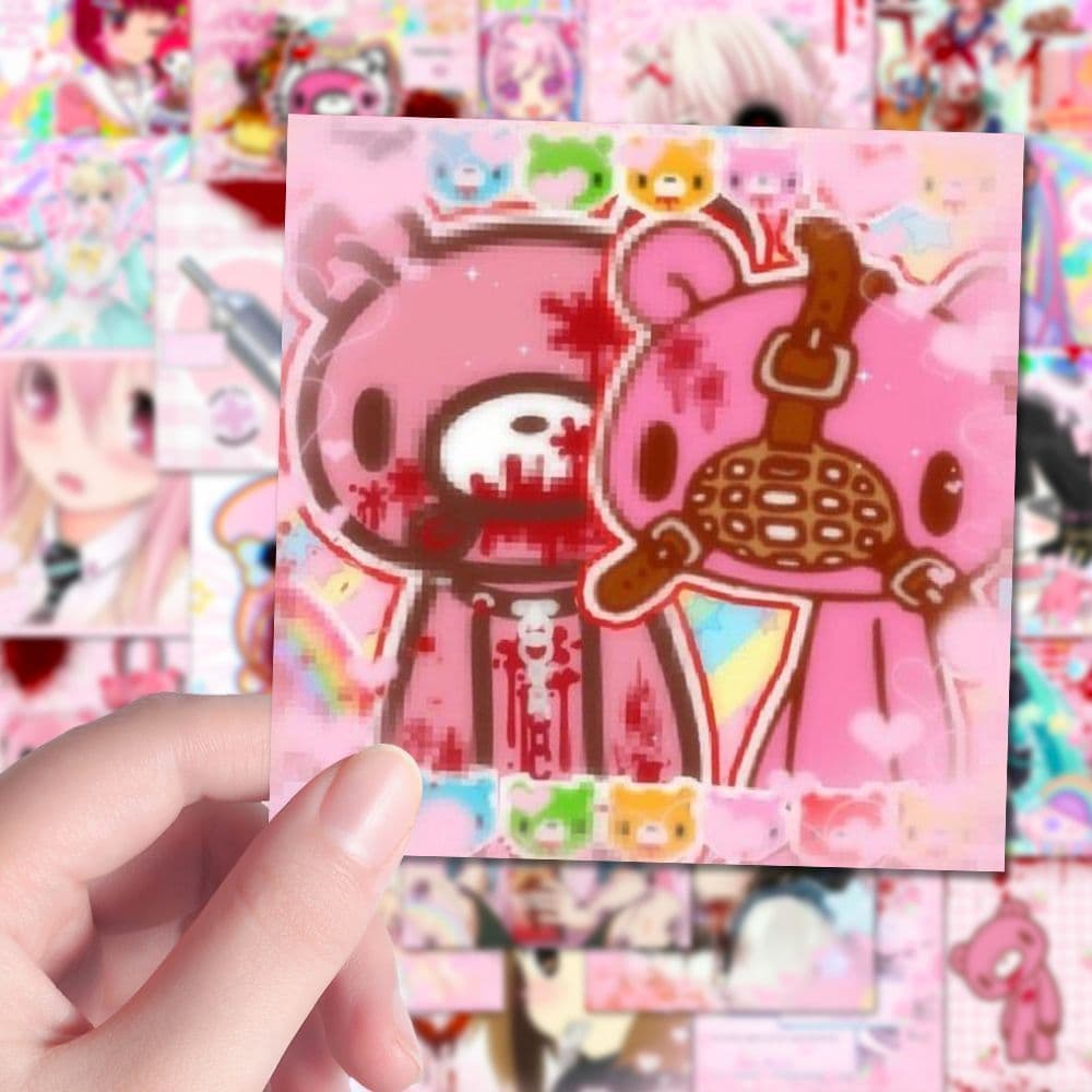 218 webcore style cute nuclear stickers creative y2k retro mechanical mobile phone case tablet waterproof stickers