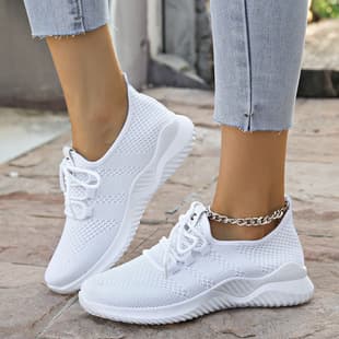 Women's 2025 New Export Style Lightweight Casual Running Shoes, Soft Sole Breathable Sports Shoes, Non-Tiring Women's Shoes