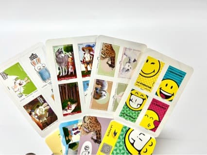 Fold-in stamps