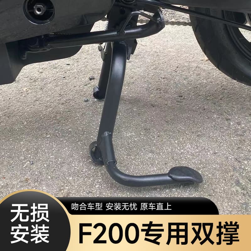 F200 Electric Vehicle Rear Double Stand Center Stand Main Stand Bilateral Stand Bracket Damage-Free Direct Mount Large Foot Stand Ladder Accessories