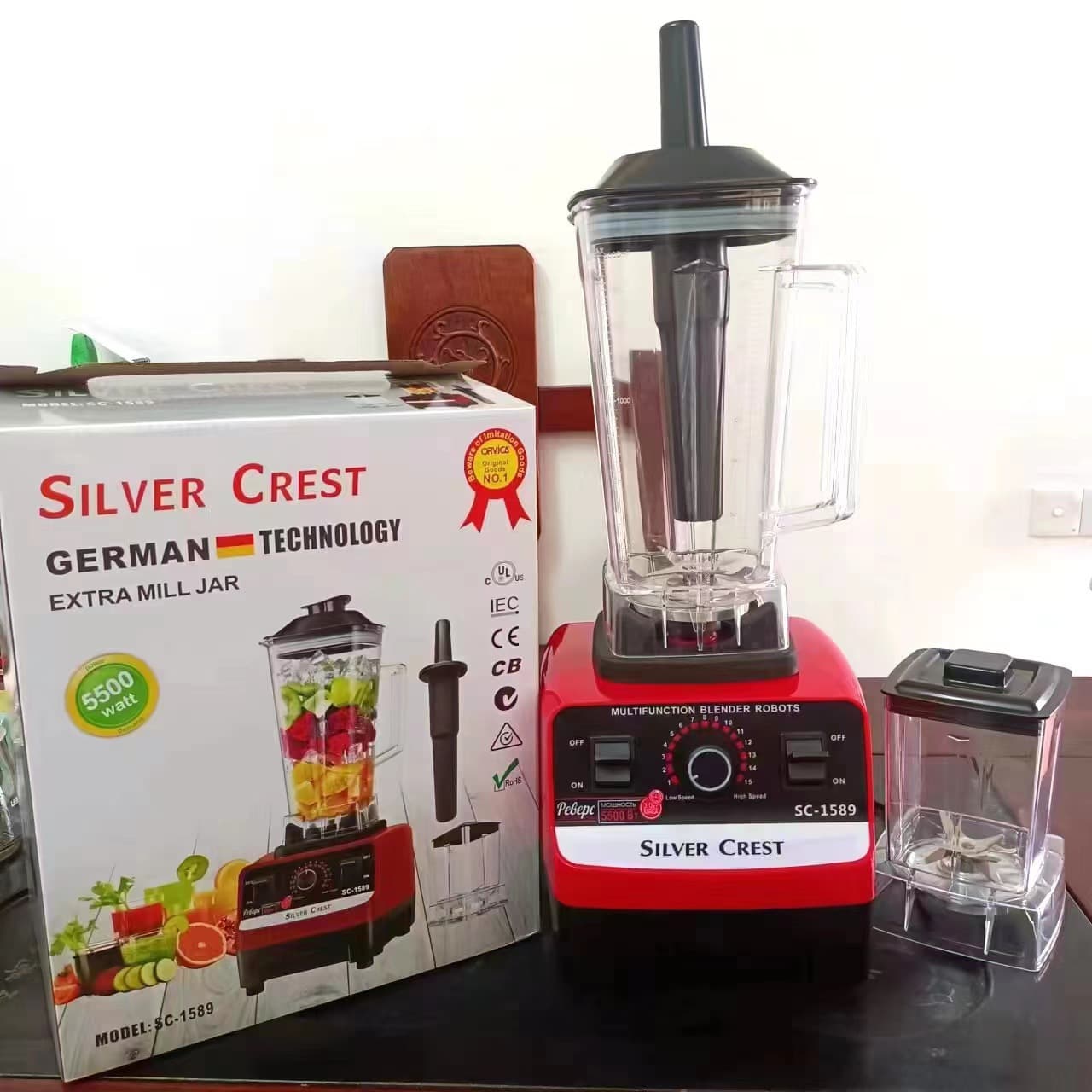 5500W Dual-Cup Multi-Function Blender, Food Processor, Ice Crusher, Baby Food Maker, Juicer - Factory Direct