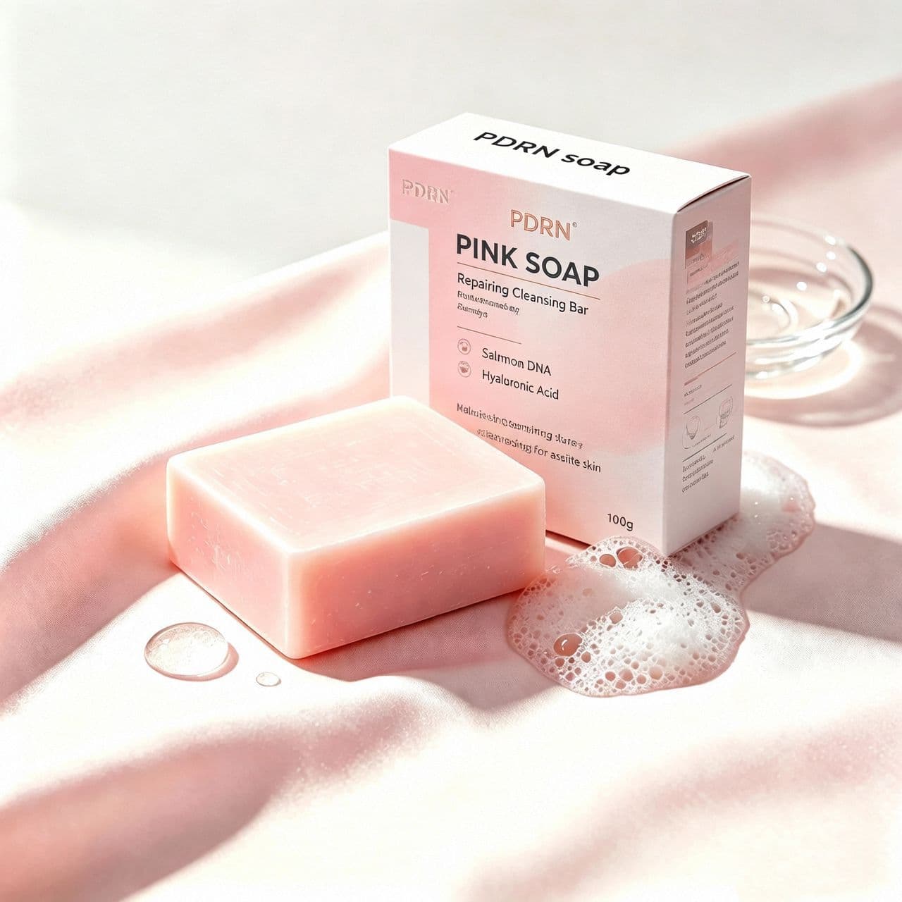 Cross-border Custom PDRN Pink Repair Soap
