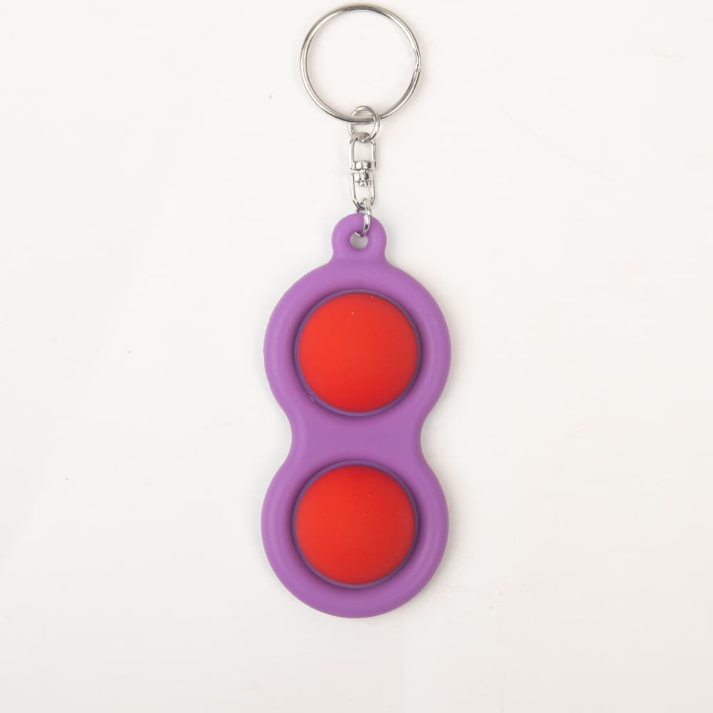 FIDGET SIMPLE DIMPLE TOY Rodent Pioneer Children's Gourd Toy Stress Reducing Silicone Keychain