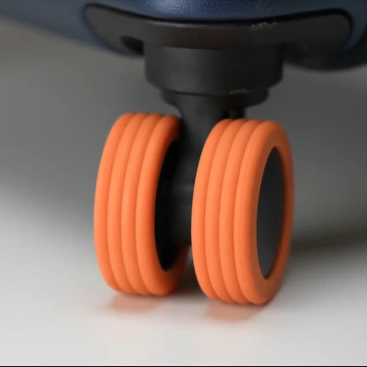 Caster Shoes - Silent luggage caster covers for noise reduction and shock absorption protection