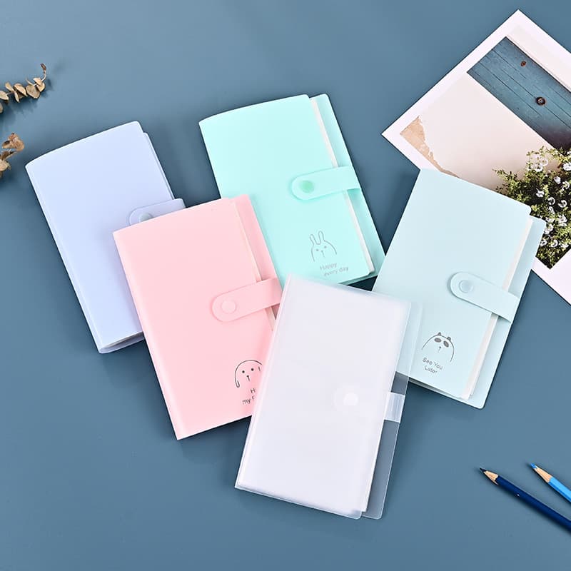 Small Card Storage Book for Students, Train Ticket Card Collector's Album, Minimalist Portable Transparent Card Holder