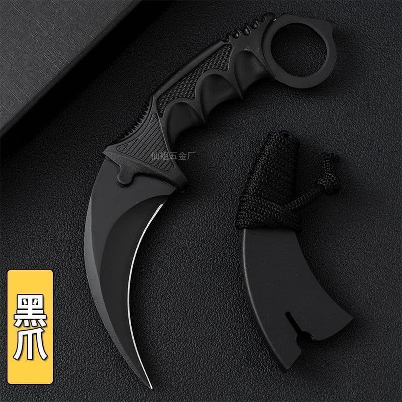 CSGO Claw Knife Outdoor High Hardness Portable Self-Defense Eagle Claw Knife Tactical Knife Unsharpened