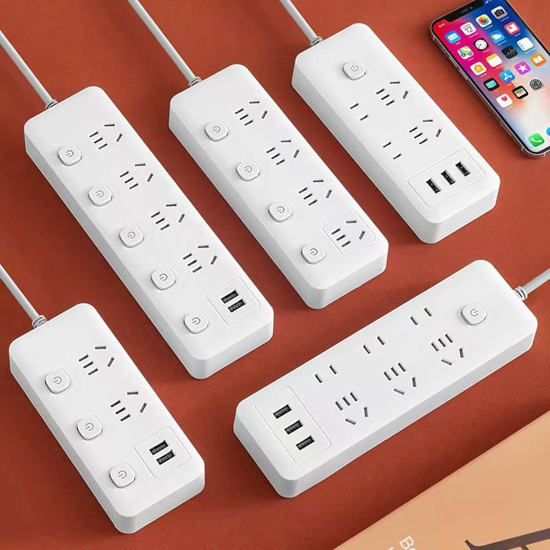 Smart USB Socket Panel Wire Home Multi-function Power Converter Extension Cord Wholesale