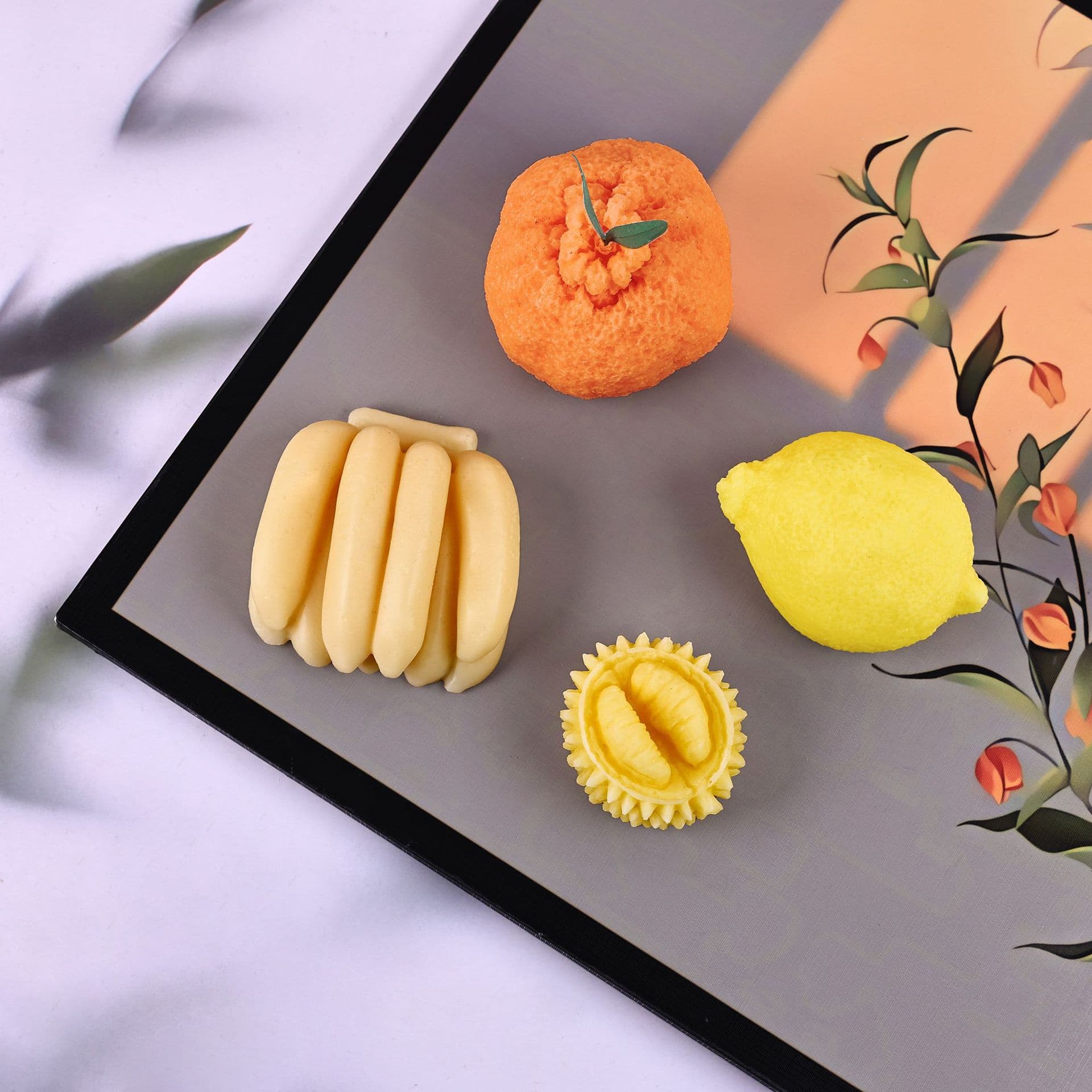 Fruit Series Silicone Baking Mold for Cake Decoration Lemongrass Durian Candle Unusual Shape Kitchen Tools DIY Baking Decor