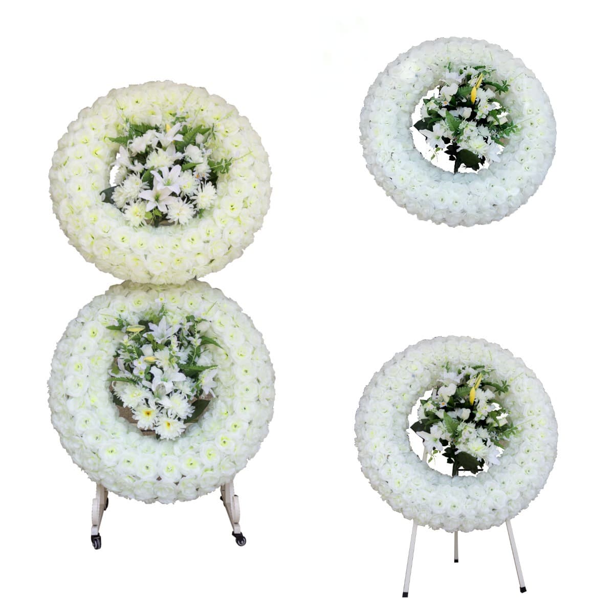 {Original Manufacturer} Artificial Flower Wreaths, Stainless Steel Silk Flower Wreaths, Stainless Steel Frames, Artificial Silk Flower Manufacturer