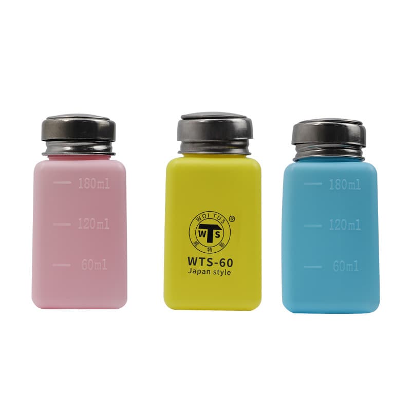 Hot-Selling Anti-Static Plastic Alcohol Bottle Press-Type 200ml 250ml Plastic Liquid Container for Circuit Board Cleaner and Alcohol