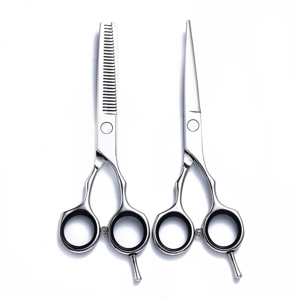 Hair Scissors AliExpress Hot Selling Professional Thinning Shears 5.5 Inch Flat Tooth Scissors Salon Hairdresser Hair Cutting Set