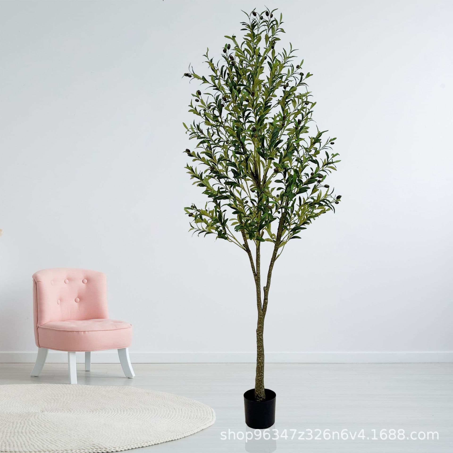 Detachable Olive Tree Simulation High-Fidelity Indoor Home Decoration Potted Plant Artificial Greenery for Photography Props