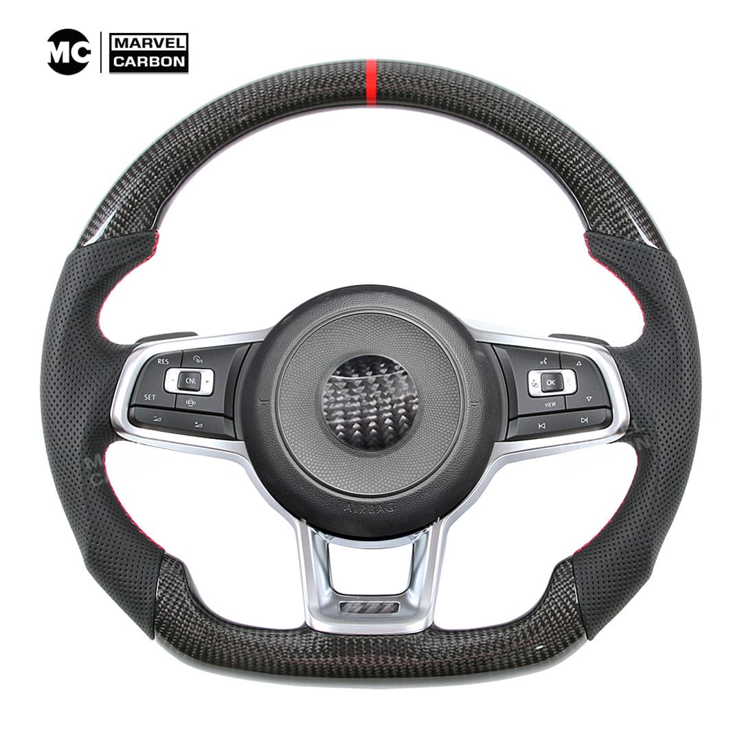 Carbon fiber steering wheel for Volkswagen MK7 GTI