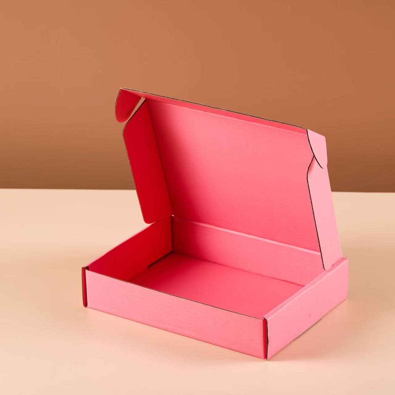 Thickened Extra Hard Colored Corrugated Box, In Stock for Express Shipping and Logistics Packaging, High Appearance Pink Gift Packaging Box
