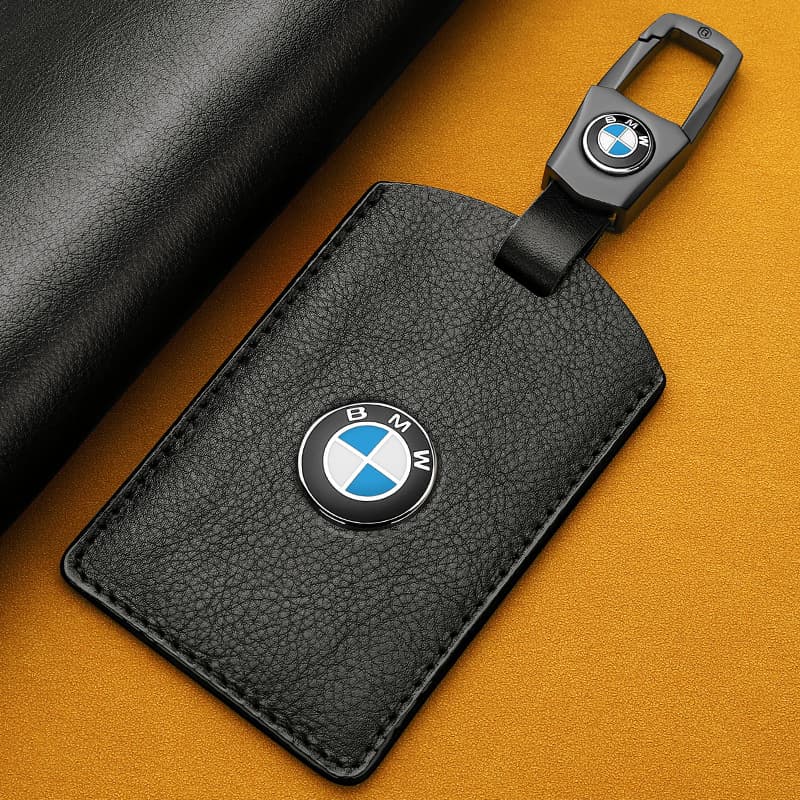 Genuine Leather Card Key Case for BMW 5 Series 535LE 3 Series 7 Series New X5L X6 X7 4 Series NFC Card Holder