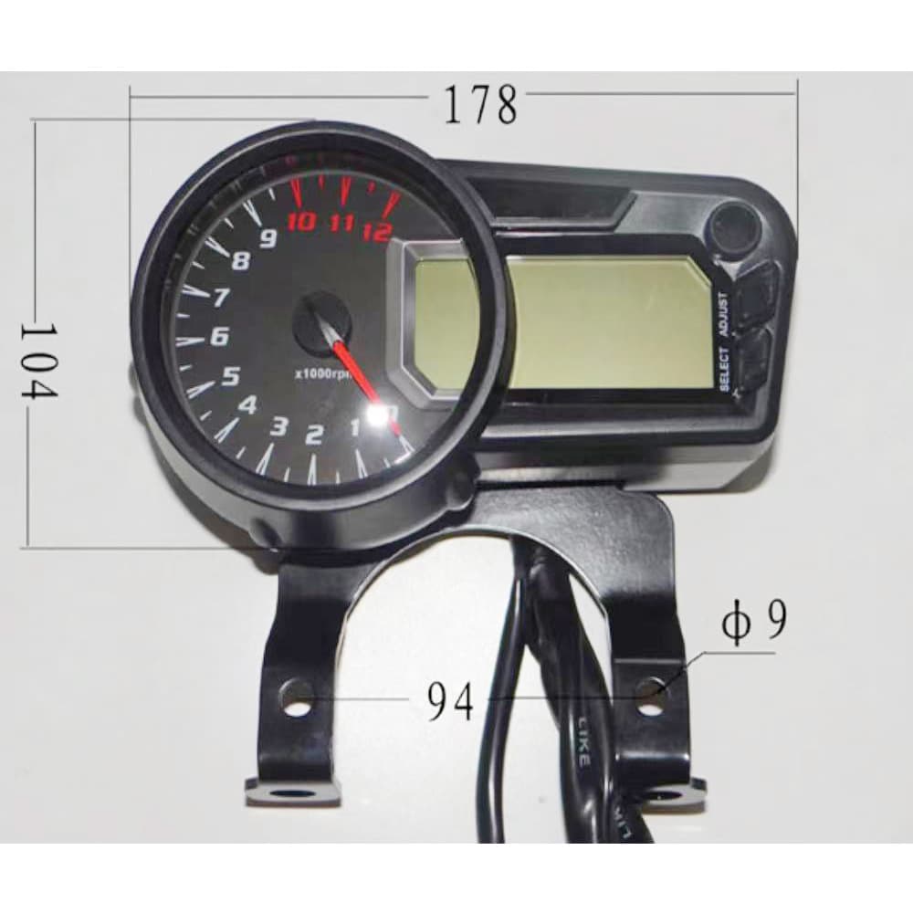 Mexico Hot-selling Motorcycle Odometer Tachometer LCD Instrument for TOYA KD150-F