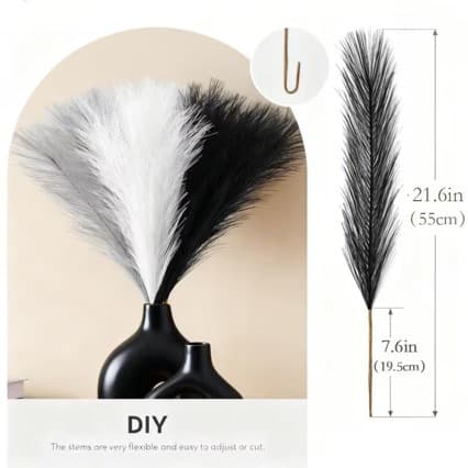 Artificial Flowers Fake Fireworks Reed Decoration Wedding Living Room Artificial Flower Arrangement Artificial Reed Grass Cross-border Wholesale
