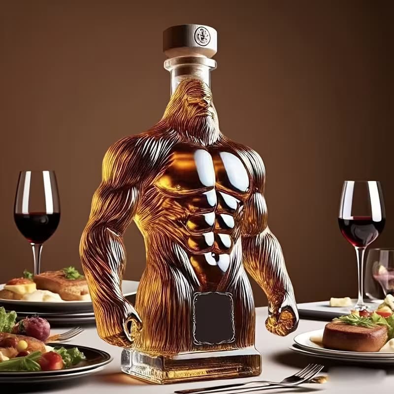 New Cross-border Funny Bigfoot Whiskey Bottle