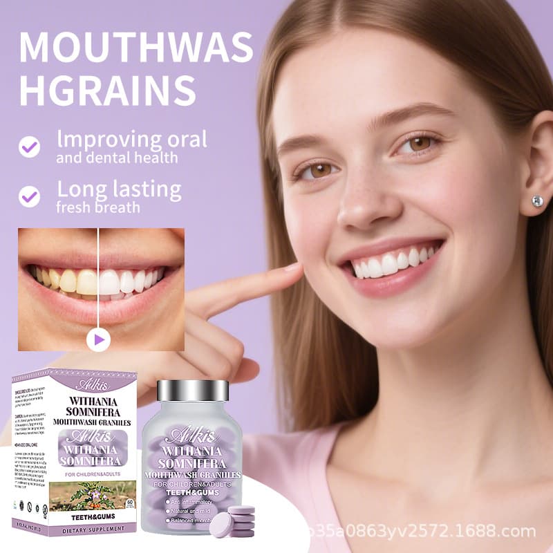 Ailkis Cross-Border Mouthwash Tablets Solid Mouthwash Quick Clean Oral Cavity Fresh Breath Chewable Tablets Solid Toothpaste