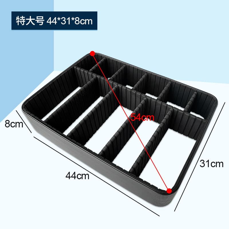 Cosmetic Bag Inner Partition, PVC Honeycomb Board and Frame, Detachable Panel with EVA Inner Lining for Makeup Case Divider
