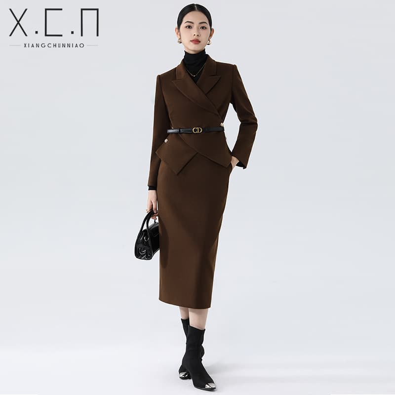Xiangchunniao high-end waist slimming suit skirt female host professional formal occasion suit