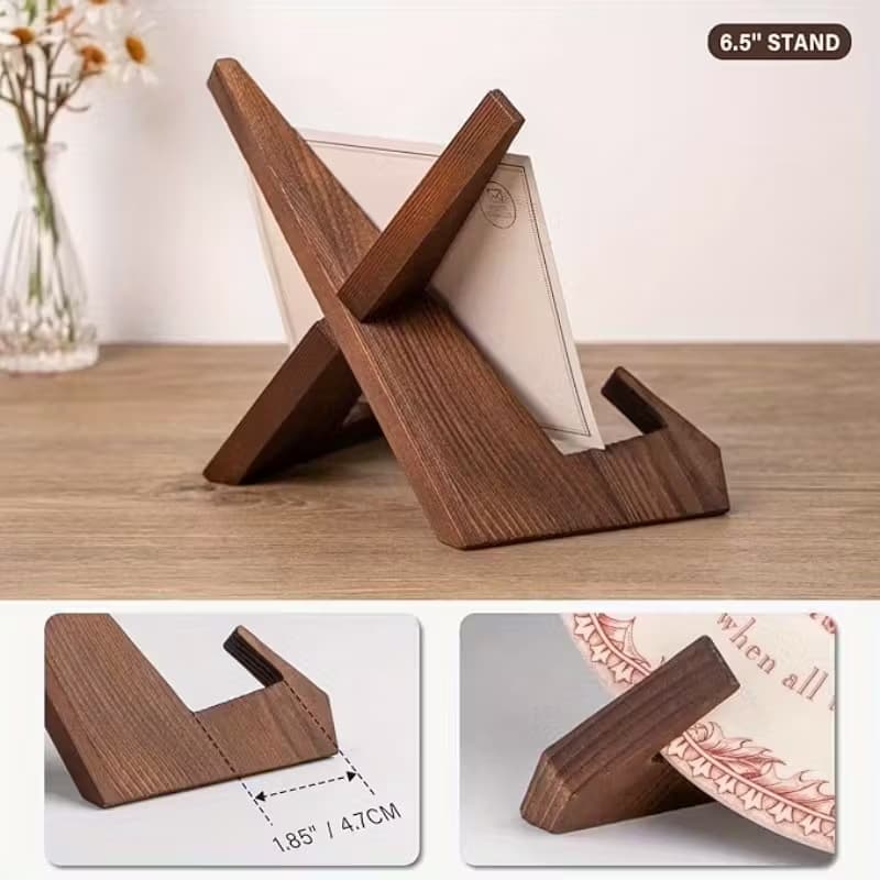 Cross-border Custom Handmade Display Wooden Photo Frame Stand Desktop Easel Home Decoration