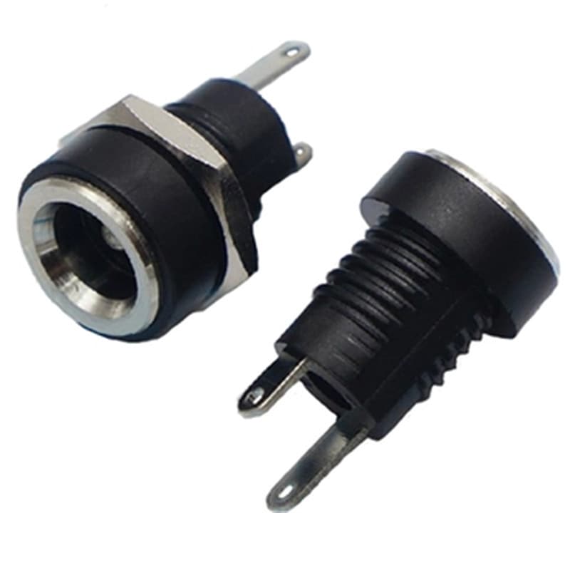 DC power socket 5521 5525 DC-022B, 5.5*2.1 5.5*2.5 vertical DC female socket